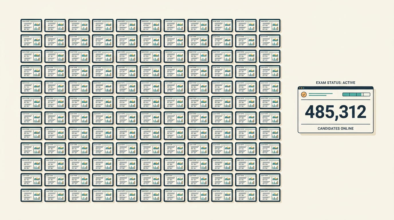 How to Run an Online Exam for 1,000 Students at the Same Time