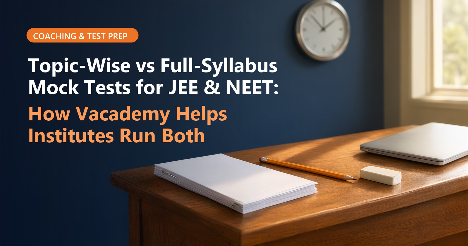 Topic-Wise vs Full-Syllabus Mock Tests for JEE & NEET: How Vacademy Helps Institutes Run Both